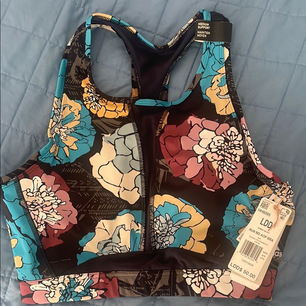 Adidas Floral Sports Bra Intimates